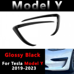 Tesla Model 3 Y 2017 2018 2019-2023 jaoks L&auml;ikiv Must/S&uuml;siniku V&auml;limus Auto Esibampri Udutulede Raami Spoiler Dekoratsioon Kerakomplekt For Model Y Black