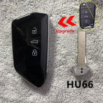 Muudetud auto v&otilde;tme&uuml;mbris korpus VW-le Volkswagen Golf MK8 Polo Tuguanile Skoda Superb Octavia SEAT MQB Flip Uuenduskaart HU66 jaoks HU162T gray