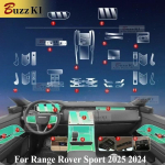 Range Rover Sport 2025 2024 siseviimistluse tarvikud l&auml;bipaistev TPU k&auml;igukasti navigatsiooni keskkonsool PPF kaitse parandusfoolium right-hand drive blue