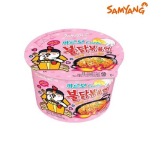 Samyang Carbo Hot Chicken Maitse Ramen Suures Tassis / V&auml;ikeses Tassis / Kotis / Kfood, Autentne Korea Toit Large Cup 105g x 4ea pink
