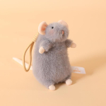 15/21cm T&auml;idisega Naljakas Hiir Rott Pl&uuml;&uuml;sist M&auml;nguasi Pehme Hall Valge Kreemjas V&auml;ike Loom Nukkk&otilde;rvar&otilde;ngas Kawaii Seltsiline Kingitus 21cm doll