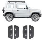 Silikoonist poritiiva laienduse liist Suzuki Jimny 3-ukselisele 5-ukselisele JB64 JB74 JC74 2019 4TK Rattakoopa kaitsekate V&auml;lised tarvikud Black(4pcs/set) white