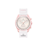 Swatch x Omega Biokeramilised Kuumissiooni Venuseni Unisex Kellad Valge SO33P100 Pink Watch Case