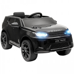 Laste elektriauto, 12V laste s&otilde;iduk puldiga, LED-tuled, muusika ja helisignaal, 3-6 aastat, must 106 x 65.5 x 51 cm must