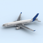 MOC Klassikaline Airbus A330-200 Tehasev&auml;rvides Mudeli Ehitusklotsid; Kuulus Boeing 777 Tehnoloogia DIY Montaaž Laste M&auml;nguasi Kingitus PDF Guide by Email