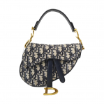 [Kasutatud] Dior Mini Sadulakott 'Blue Dior Oblique Jacquard' - V&auml;ga Hea #EZSJ86 ONE SIZE