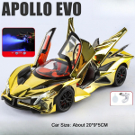 1:24 Apollo Evo Senna M&auml;nguasjad Sulamist Valatud Spordimudel Spray Uksega Avatav Heli Valgus T&otilde;mmatav S&otilde;iduk Laste M&auml;nguasi Kingitus yellow