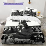 Kohandatud nimi Billie Eilish Voodipesu, Tekikomplekt Tekikate Padjap&uuml;&uuml;r Kodu S&uuml;nnip&auml;evakingitus(1 * tekikott + 2 * padjap&uuml;&uuml;ri, ilma s&uuml;damikuta) -HE33 135x200cm