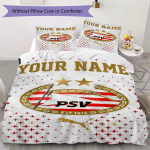 Kohandatud Nimega PSV Eindhoven Voodipesu, Tekikomplekt Tekikate Padjap&uuml;&uuml;r Kodu S&uuml;nnip&auml;evakingitus(1 * tekikott + 2 * padjap&uuml;&uuml;ri, ilma s&uuml;damikuta)_xia 135x200cm