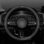 Mazda 3 5 6 SKYACTIV Axela Atenza CX30 CX5 CX8 CX9 MX5 RX8 RX7 BT50 jaoks S&uuml;sinikkiust Nahast Auto Roolikate Lisatarvikud