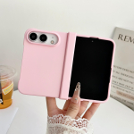 iPhone Ultra 18 Fold jaoks Luksuslik Dopamiini Nahatunnetusega Matt &Uuml;mbris Hinge Kaitsega P&otilde;rutuskindel &Otilde;huke Eesmine Tagumine K&otilde;va Kate Funda iPhone Ultra roosa