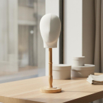 Mannekeenipea N&auml;idistugi T&auml;ispuidust Konstruktsioon Lauapealne Mitmek&uuml;lgne M&uuml;ts Wood_Long 52CM