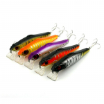 HENGJIA 5 tk/10 tk Minnow kalap&uuml;&uuml;gi vobler 3D Eyes aeglaselt uppuvad kalap&uuml;&uuml;gi tarvikud