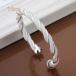 Diahy naiste lihtne h&otilde;bedase v&auml;rviga kaetud keerdmansett k&auml;ev&otilde;ru avatud k&auml;ev&otilde;ru ehted kingituseks