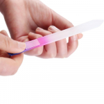 2tk Kasulik isetegemise kunstklaas kahepoolne k&uuml;&uuml;nepuhver Poleerimine lihvimisviilid Gradient-vikerkaare manik&uuml;&uuml;r