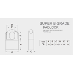 NAIERDI C6H Super B klassi tabalukud k&otilde;rgtehnoloogiline turvaline vargusvastane lukk roostekindel antiikpronks turvalukk 50-Size