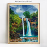 Teemantmaalingud T&auml;is&uuml;mmargune maastik 5d teemanttikandid Teemantmosaiikpilt 20X30