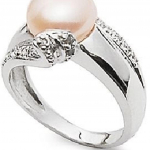 Bague Argent 'Amanda' Ros&eacute; 52 Heleroosa