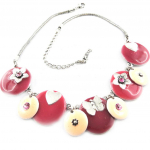 Les Tr&eacute;sors De Lily [E7023] - Collier Cr&eacute;ateur 'Macarons' Rose Heleroosa