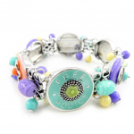 Les Tr&eacute;sors De Lily [H4440] - Bracelet Cr&eacute;ateur 'Liberty' multicolore mitmev&auml;rviline