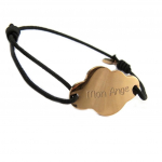 Les Tr&eacute;sors De Lily [P7260] &ndash; Roosa kullast Messages terasest disainik&auml;ev&otilde;ru (pilv &ndash; Mon Ange) &ndash; 22x15 mm Heleroosa