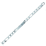 Les Tr&eacute;sors De Lily [P9951] &ndash; meeste h&otilde;bedane jalakett Adam, h&otilde;bedane (roodiumiga kaetud) &ndash; 21 cm 8 mm h&otilde;be