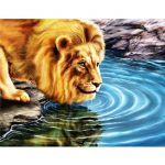 Teemantmaaling L&otilde;vi Joogivesi T&auml;isringi teemanttikandid Mosaiik Ristpistes Kodukaunistus 20X30CM