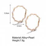 17KM &uuml;lisuurte k&otilde;rvar&otilde;ngaste komplekt P&auml;rlir&otilde;ngaga k&otilde;rvar&otilde;ngad naistele H&auml;mmastav kullast keerdk&otilde;rvar&otilde;ngas, suur ring leopard