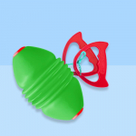 Laste s&uuml;stikpalli suumiga liugpalliga pallim&auml;ngud, vanema ja lapse interaktiivne v&auml;lim&auml;nguasi laim