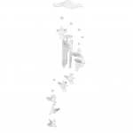 Love Angel Cupid Wind Chime Fahion Gift Home Tube