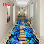 Homedo 11Styles 3D elutoa vaibad siseruumides sissep&auml;&auml;su uksematt Voodiala Vaip Lilled Rohutaimed K&ouml;&ouml;k Koridori Vaibad Vaip 60x200cm