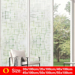 Veekindel PVC mattklaasist aken Privaatsuskile kleebis Magamistoa Vannitoa Isekleepuv kile Kodukaunistused 50x100cm