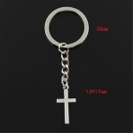 Moodne kahepoolne rist 13x27mm ripats 30mm v&otilde;tmehoidja metallist kett Meeste auto kingitus suveniirid v&otilde;tmehoidja