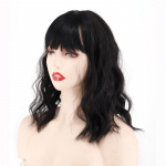 LISI HAIR Naiste l&uuml;hikesed juuksepikendused koos tukkidega Naturaalne laineline klamber s&uuml;nteetilisest kiust parukas, sobib igap&auml;evaseks kasutamiseks Cosplay peol