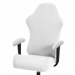 Paksud žakaarv&auml;rvi kontoriarvutim&auml;ngu tooli katted koos k&auml;etugede kattega valge