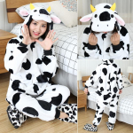 Loomakass Tiiger Kigurumi &Uuml;kssarvik Onesie T&auml;iskasvanud Teismelised Naiste Meeste Pidžaamad Naljakad Flanellist Soe Pehme Magamisriietus &Uuml;heosaline Jumpsuit Cosplay Kost&uuml;&uuml;m m