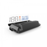 Auto HUD Headup Display LED-spidomeetri projektor kiiruse/aja/veetemperatuuri/rpm/k&uuml;tusega must