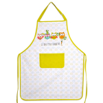 Les Tr&eacute;sors De Lily [A2440] &ndash; puuvillane k&ouml;&ouml;gip&otilde;ll 'Chouettes' valge mitmev&auml;rviline (orgaaniline on suurep&auml;rane! ) - 90x70 cm mitmev&auml;rviline