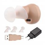 JZ-1088H5 digitaalne kuuldev&otilde;imendi USB taaslaetav heliv&otilde;imendi kuuldeaparaadid 35 tundi aku t&ouml;&ouml;iga EU Plug khaki