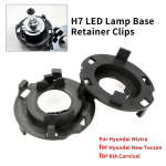 2tk H7 LED lambialuse kinnitusklambrid Hyundai Mistra uuele Tucson KIA Carnival auto esitulede pirnide hoidiku adapteri pistikupesade komplektidele