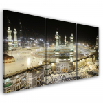 Kolmeosalise pildiga l&otilde;uenditr&uuml;kk Mecca Mosque 60x40 beež