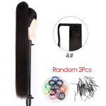 85 cm 33-tollised pikad hobusesaba-juuksed naistele Soengud, sirge s&uuml;nteetiline v&otilde;lts hobusesaba, &uuml;mbritsetud hobusesabaga