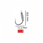 50 tk/partii Kalap&uuml;&uuml;gi vedru P&ouml;&ouml;rdkonks Okkaskarp karpkala konks K&auml;rbes&otilde;nk Kalastustarvikud 50PCS&Size 11