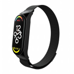 Milanese aasa rihm Xiaomi Mi Band 8 7 k&auml;ev&otilde;ru roostevabast terasest metallist Correa Miband band6 band4 Xiaomi mi riba jaoks 3 4 5 6 7 Mi Band 8 must