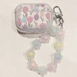 Ins Flower Glitter l&auml;ikiv armas k&auml;ev&otilde;ruga k&otilde;rvaklappide &uuml;mbris Apple Airpodidele 3 2 1 Pro 2. Juhtmeta Bluetoothi ​​laadimiskarbi kate For Airpods 1 2