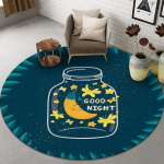 3D Maa &uuml;mmargune elutoa vaip libisemiskindel tool Mat Magamistoa vaip poistetoa sissep&auml;&auml;su uksematt Lapsed M&auml;ngumati ala vaip Diameter 150cm