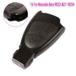 New 3 Buttons Remote Key Fob Case Replacement For Mercedes Benz C E ML Class Alarm Cover Car Key Shell w203 w211 w204 gray