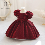 Printsesskleit Suur lastele T&uuml;drukukleit Elegantne Pontoon-peokleit lastele 80 punane