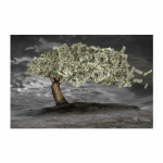 Dollar Money Tree Plakati L&otilde;uendimaal Kaasaegne abstraktne seinakunst Miljon&auml;r prindib pilte elutoa kodukaunistamiseks Cuadros 20x30cm No Frame