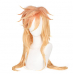 77 cm Anime Deemonitapja: Kimetsu no Yaiba Douma Cosplay parukas, pikk blond kuumakindel s&uuml;nteetiline juuksestiiliga parukas 70-77cm oranž